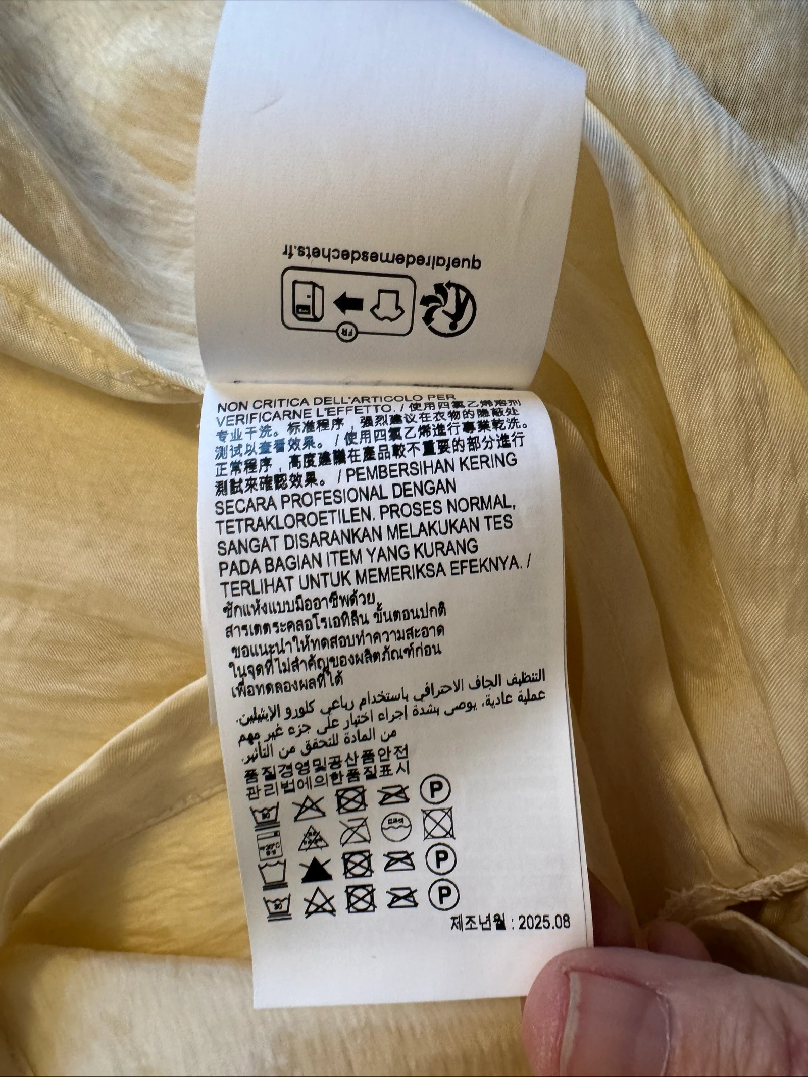 Bimba Y Lola conjunto de dos piezas de satén color crema talla 40 – photo 11